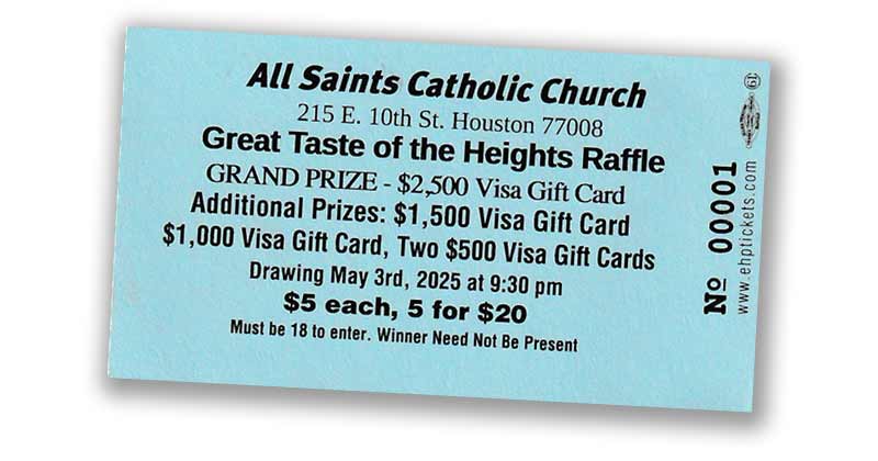 raffle ticket 2025